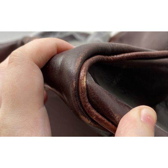 CENCIO NWT XL DUFFEL VECCHIO BROWN ITALIAN LEATHER BAG - Picture 14 of 15